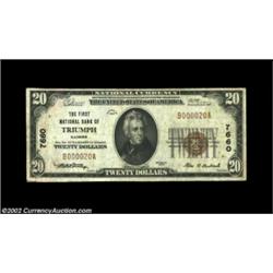 Triumph, IL - $10 1929 Ty. 2 The First NB Ch. # 7660An always in demand note from well collected LaS