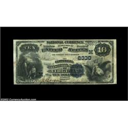 Virginia, IL - $10 1882 Date Back Fr. 542 The Centennial NB Ch. # (M)2330A rare Cass County bank whi