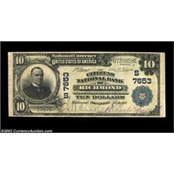 Richmond, KY - $10 1902 Plain Back Fr. 624 The Citizens NB Ch. # (S)7653This is as nice an example a