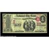 Image 1 : Boston, MA - $1 Original Fr. 380 The National City Bank Ch. # 609A vividly colored and most attracti