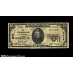 Sturgis, MI - $20 1929 Ty. 1 The Sturgis NB Ch. # 3276Type ones only in small size before this bank.