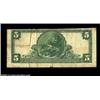 Image 2 : Avoca, MN - $5 1902 Plain Back Fr. 606 The First NB Ch. # 11224A very rare example from this one ban