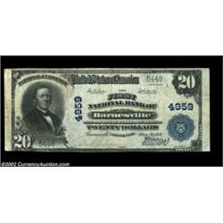 Barnesville, MN - $20 1902 Plain Back Fr. 657 FNB of Barnesville Ch. # 4959A nice Very Fine example.