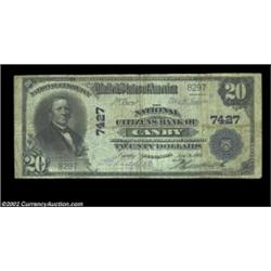 Canby, MN - $20 1902 Plain Back Fr. 650 The National Citizens Bank Ch. # 7427A common bank in small.