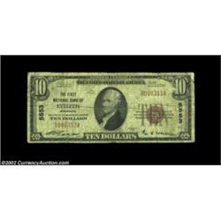 Eveleth, MN - $10 1929 Ty. 1 First National Bank Ch. # 5553A Very Good-Fine note from a difficult to