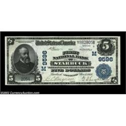 Starbuck, MN - $5 1902 Plain Back Fr. 601 The First NB Ch. # (M)9596Bright, pen signed, and as nice.