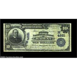 Wadena, MN - $10 1902 Plain Back Fr. 628 The First NB Ch. # (M)4821Large notes only from this Wadena