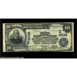 Spring Grove, PA - $10 1902 Plain Back Fr. 624 The First NB Ch. # (E)6536A very scarce York County b