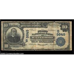 Walterboro, SC - $10 1902 Plain Back Fr. 627 The First NB Ch. # (S)9849Large notes only from this ba