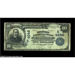 Knoxville, TN - $10 1902 Date Back Fr. 620 Holston NB Ch. # 4648Fine, with faded signatures. Importa