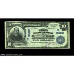 Morristown, TN - $10 1902 Date Back Fr. 617 FNB of Morristown Ch. # 3432Very Fine-Extremely Fine, wi