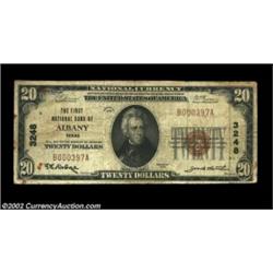 Albany, TX - $20 1929 Ty. 1 The First NB Ch. # 3248A scarce note from the only town to issue in Shac