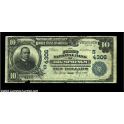 Big Springs, TX - $10 1902 Plain Back Fr. 627 The First NB Ch. # (S)4306A very scarce large note fro