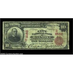 Roanoke, VA - $10 1902 Red Seal Fr. 614 The City NB Ch. # (S)8152The parade of great Roanoke notes c