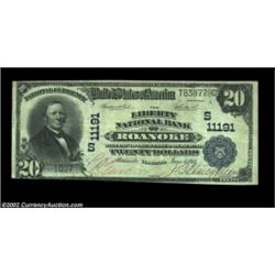 Roanoke, VA - $20 1902 Plain Back Fr. 658 The Liberty NB Ch. # (S)11191A wonder note which is unique