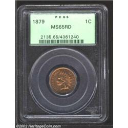 1879 1C MS65 Red PCGS. Richard Snow (1992) states that survivors of this issue are  usually availabl