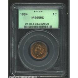 1884 1C MS65 Red PCGS. In an effort to obtain Cent planchets at a more favorable rate, the Mint swit