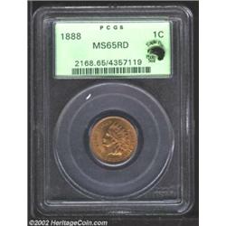 1888 1C MS65 Red PCGS. Eagle Eye Photo Seal. As the Photo Seal confirms, this is a solidly graded MS