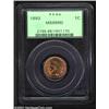 1893 1C MS65 Red PCGS. Lustrous and bright, the champagne-red surfaces possess sharp striking detail