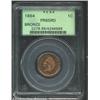 Image 1 : 1864 1C Bronze PR65 Red PCGS. Beginning in July 1864, the Mint substituted bronze Cents for their co