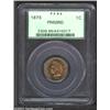 Image 1 : 1873 1C Closed 3 PR66 Red PCGS. Eagle Eye Photo Seal. Closed 3, as are all proof Cents of this date.