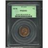Image 1 : 1879 1C PR65 Red PCGS. The orange-red surfaces abound in original mint luster. The strike is razor s