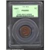Image 1 : 1897 1C PR66 Red PCGS. This crimson-orange proof is every bit the Gem. A smooth coin, the surfaces a