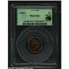 Image 1 : 1903 1C PR67 Red PCGS. Eagle Eye Photo Seal. Somewhat mottled crimson-red peripheral shadings frame.