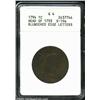 Image 1 : 1794 1C Head of 1793--Blundered Edge Letters--Good 4 ANACS. S-19a, Low R.6. An error at the Mint res