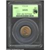 Image 1 : 1861 1C MS65 PCGS. This fully lustrous example displays pinkish-orange color with a little bit of li