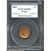 Image 1 : 1864 1C Bronze MS65 Red PCGS. This specimen displays original red color and delightfully unencumbere