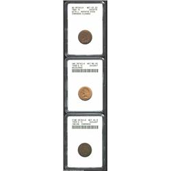 1864 1C L On Ribbon--Corroded, Cleaned--ANACS, AU Details, Net XF40, FS-6.73, Snow-13, the 64 in the