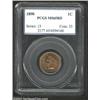 Image 1 : 1890 1C MS65 Red PCGS. Even sandy-red coloration and thick luster accent the mark-free, although sli