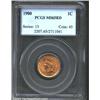 Image 1 : 1900 1C MS65 Red PCGS. Thick luster and sandy-red color enhances the mark-free surfaces of this gem.
