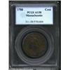 Image 1 : 1788 1C Massachusetts Cent AU58 PCGS. Ryder 3-E, Period after MASSACHUSETTS. The tan-brown fields co