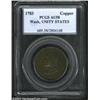 Image 1 : 1783 1C Washington Unity States Cent AU58 PCGS. Baker-1, R.1. Washington's brow and jaw have light r