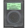 Image 1 : 1795 1/2P Washington Grate Halfpenny, Large Buttons, Reeded Edge MS63 Brown PCGS. Baker-29AA, R.1. R
