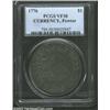 Image 1 : 1776 $1 Continental Dollar, CURRENCY, Pewter VF30 PCGS. Newman 2-C, Breen-1092. The obverse has the.