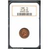 Image 1 : 1888 1C PR64 Red NGC. The mirror-like fields reflect bright golden-red patina. The devices are moder
