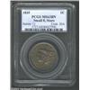 Image 1 : 1835 1C Small 8 and Stars MS63 Brown PCGS. N-6, R.1. Most letters in LIBERTY are recut, and a bold d