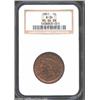 Image 1 : 1851 1C MS64 Brown NGC. N-34, R.4. The N-34 is a scarce and somewhat unusual Newcomb variety that is