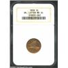 Image 1 : 1858 1C Small Letters MS64 NGC. Richly toned in burnt-orange and lilac hues, with nearly complete hi