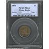 Image 1 : 1856 1C PR64 PCGS. Snow-9. The fields are shallowly mirrored on this coin, but it is obviously a pro