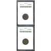 Image 1 : 1871 1C AU55 ANACS, sharply struck with deep mahogany-brown color overall; and an 1872 AU50 ANACS, d