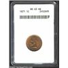 Image 1 : 1871 1C MS63 Red and Brown ANACS. Surprisingly well struck and bright for the grade. Scarce semi-key