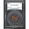 Image 1 : 1877 1C MS64 Red and Brown PCGS. The 1877 is an issue whose low mintage (852,500 pieces) correlates.