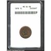 Image 1 : 1878 1C MS64 Red and Brown ANACS. Abundant mellowing interrupts the otherwise reddish-orange color o