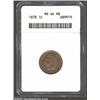 Image 1 : 1878 1C MS64 Red and Brown ANACS. Well struck aside from the upper right corner of the shield. The o