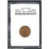 Image 1 : 1909-S 1C--Reverse Lamination--MS63 Brown ANACS. Well struck aside from the upper headdress feather.