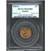 Image 1 : 1909-S 1C MS65 Red PCGS. A final-year rarity in the Indian Cent series, this fully lustrous Gem is a